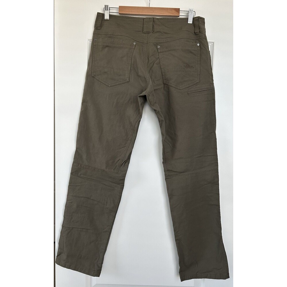 Kuhl Mens Kanvus Jean Pants Sz 33x31 Dark Khaki Stretch 5 Pocket Hiking Outdoor - Picture 8 of 13